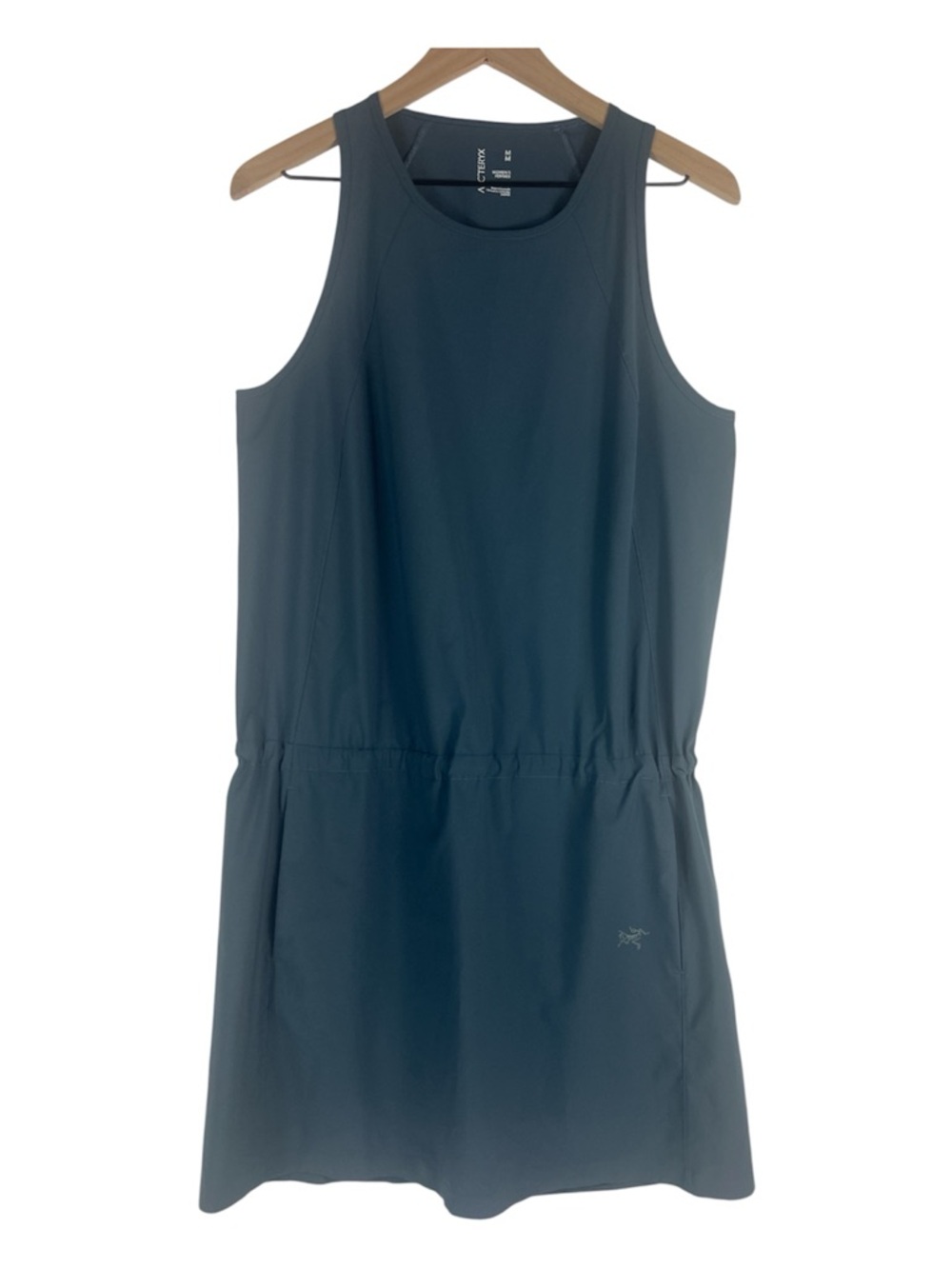 Arc'teryx Sz M Contenta Dress Sleeveless Blue Gray Travel Outdoor Hiking EUC